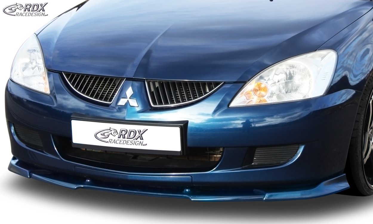 Накладка на передний бампер клыки Mitsubishi Lancer X 2007-2010