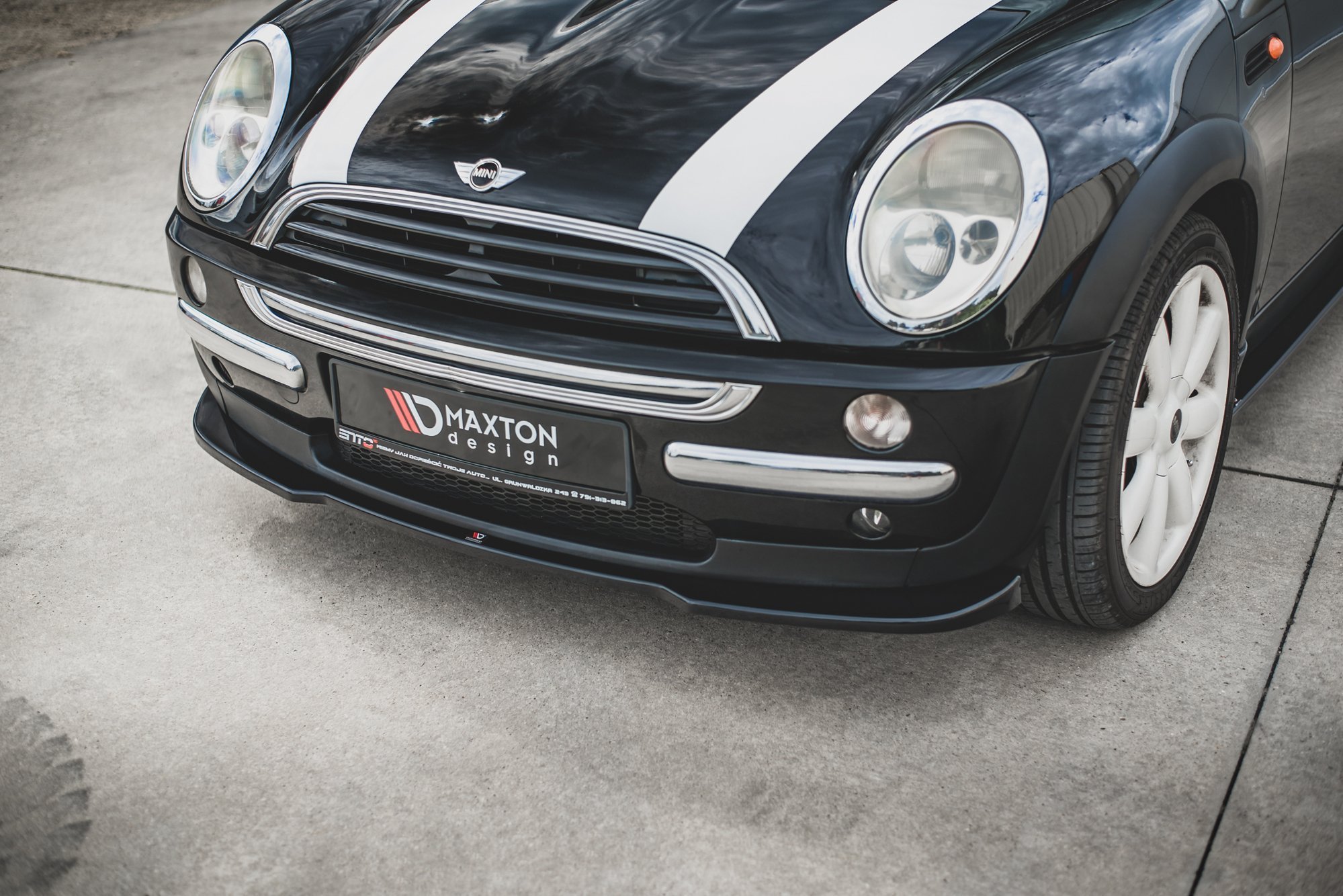 Сплиттер бампера переднего MAXTON Design для MINI Cooper / One R50 (01-06)  | Tuningmode.ru